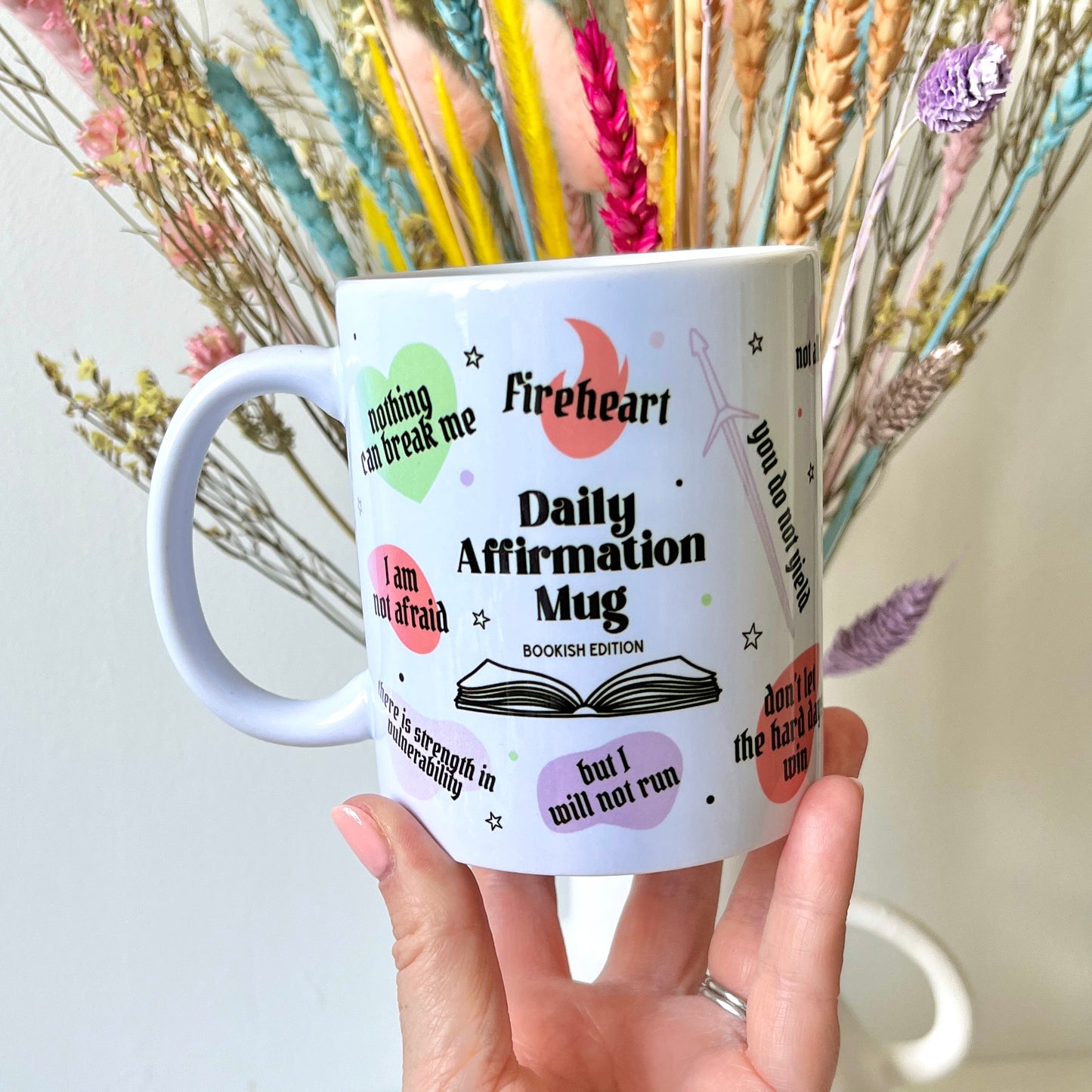 Daily Affirmation Bookish Quotes Mug - SECONDS