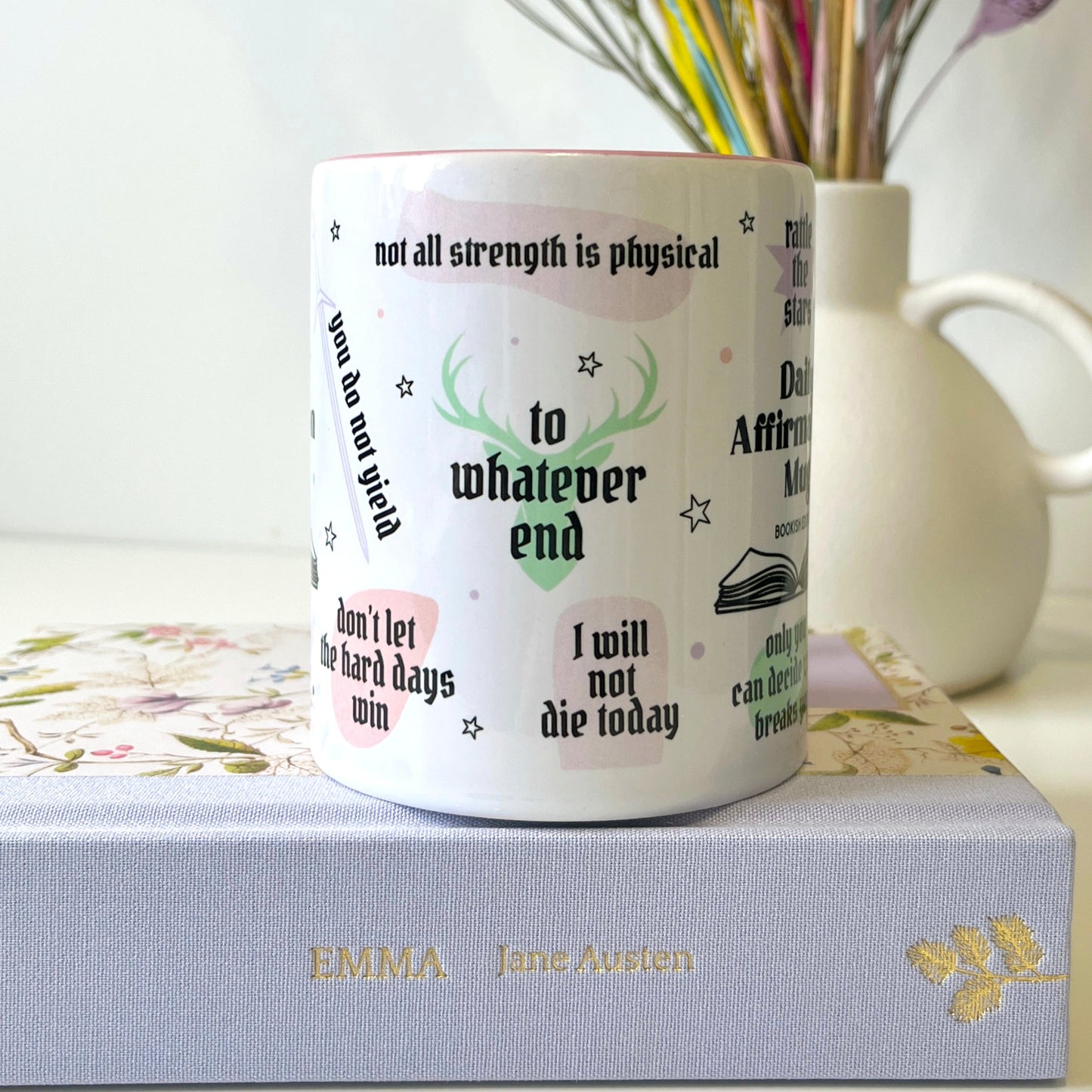 Daily Affirmation Bookish Quotes Mug