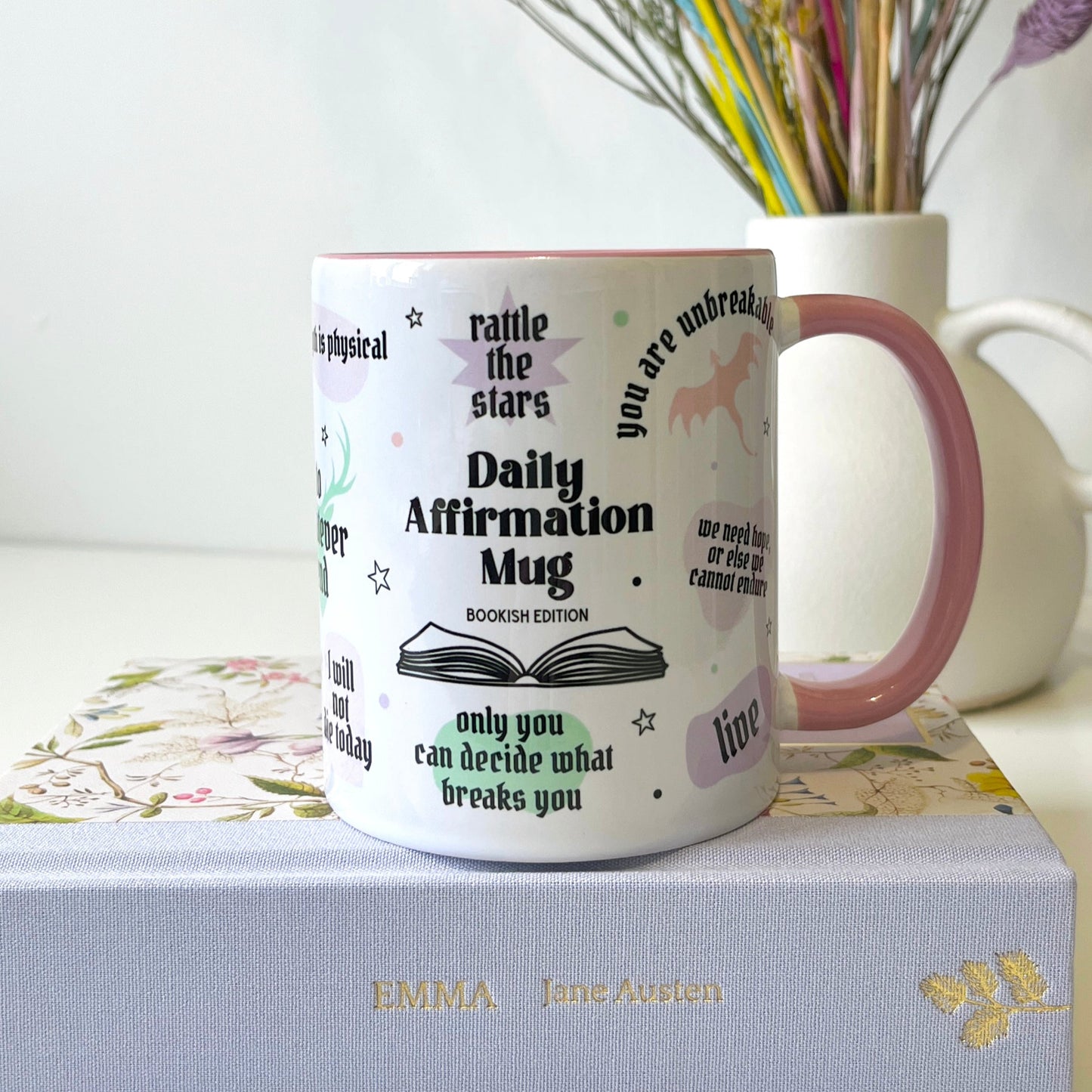 Daily Affirmation Bookish Quotes Mug