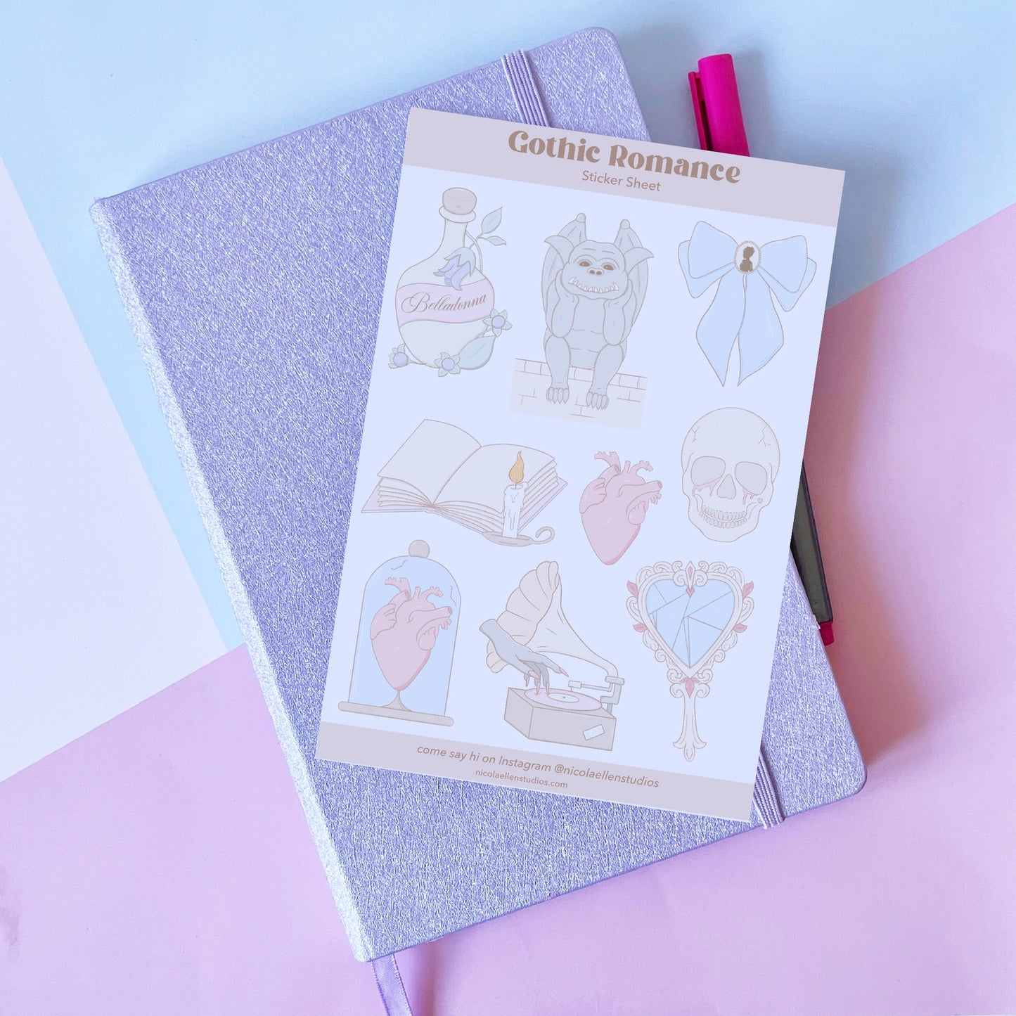 Gothic Romance Sticker Sheet