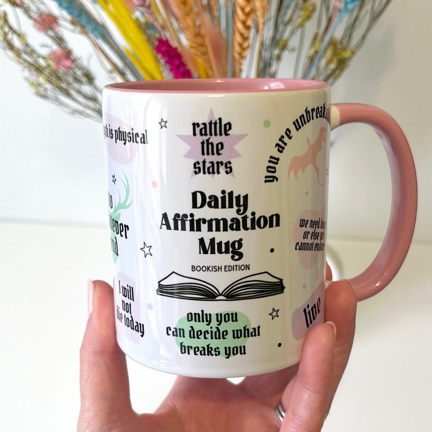 Daily Affirmation Bookish Quotes Mug