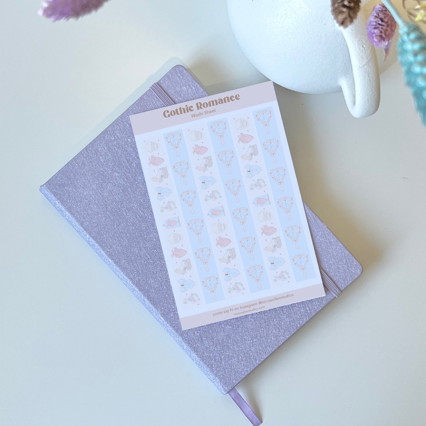 Gothic Romance Washi Strip Sheet
