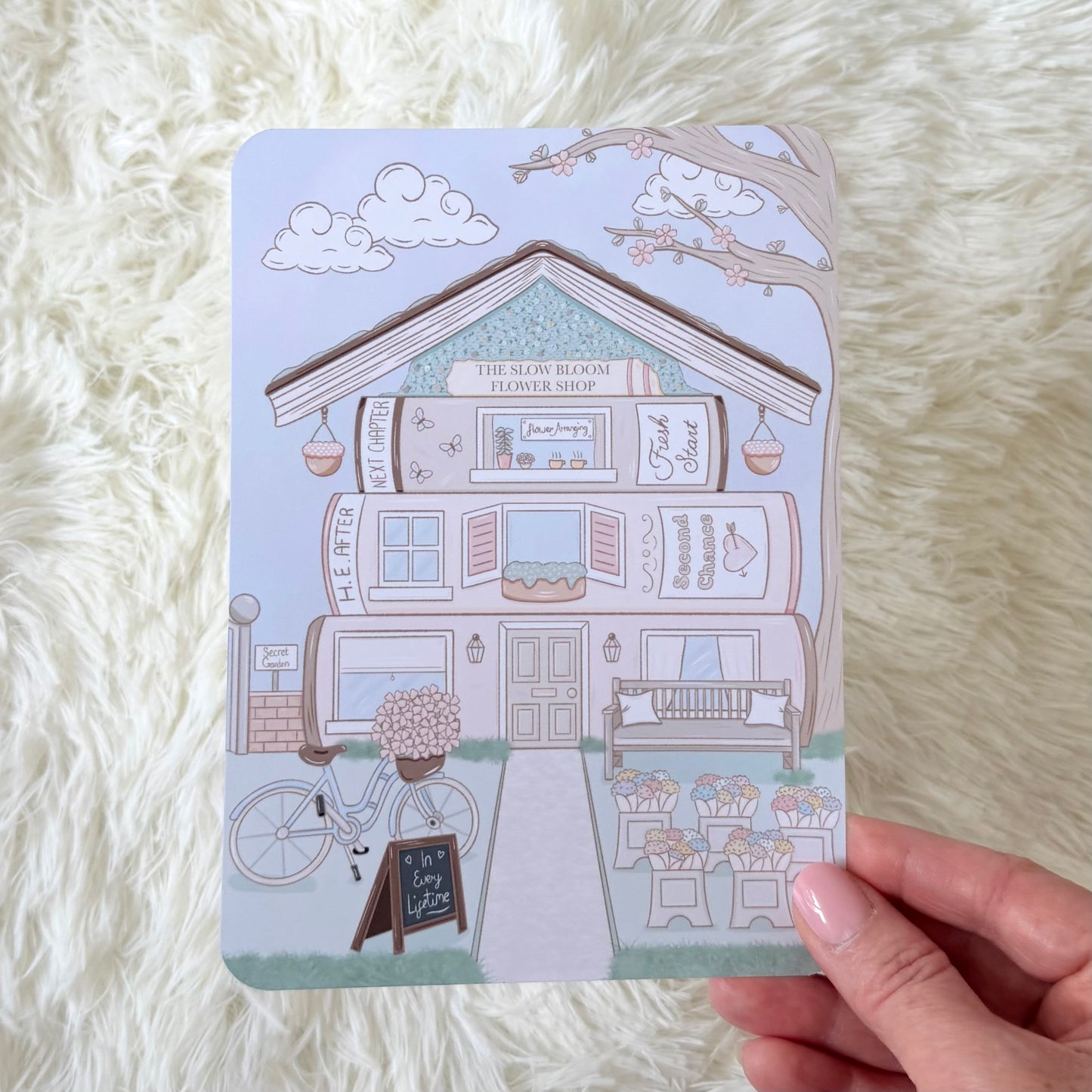Slow Bloom Flower Shop Insert for Kindle