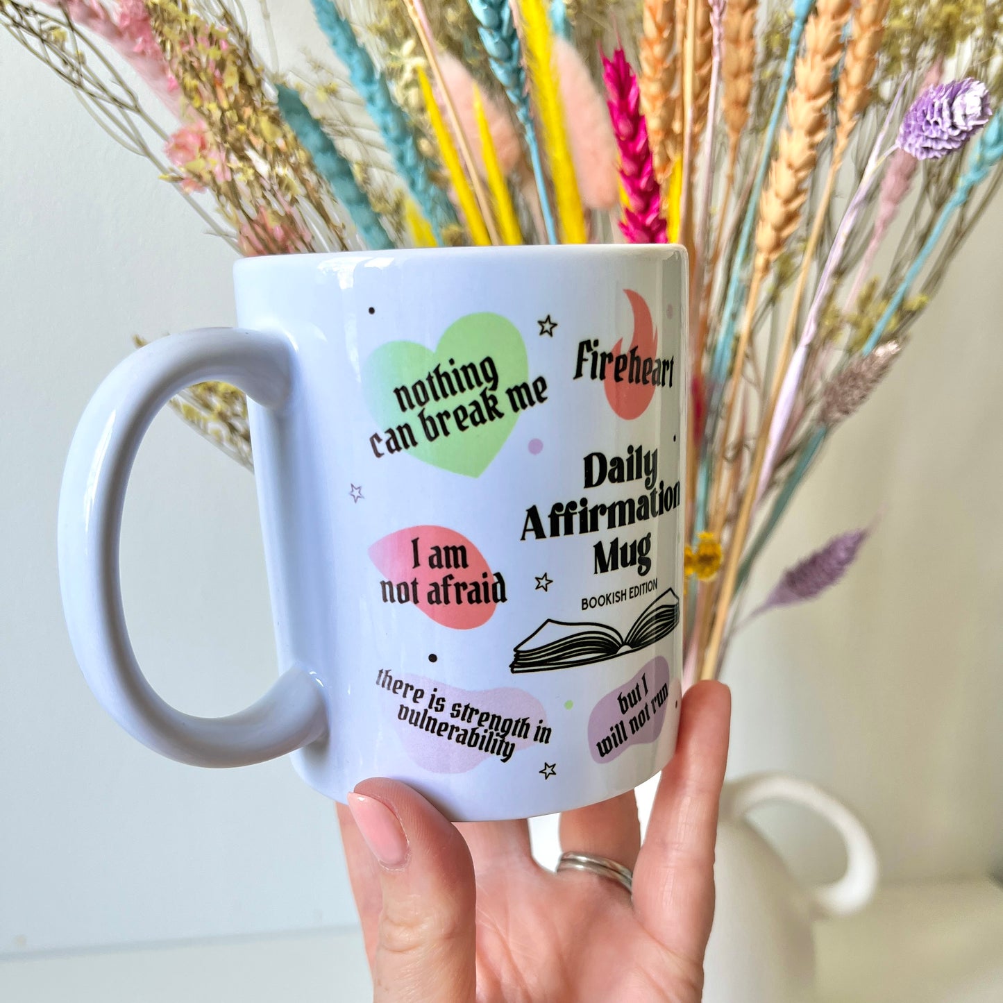 Daily Affirmation Bookish Quotes Mug - SECONDS