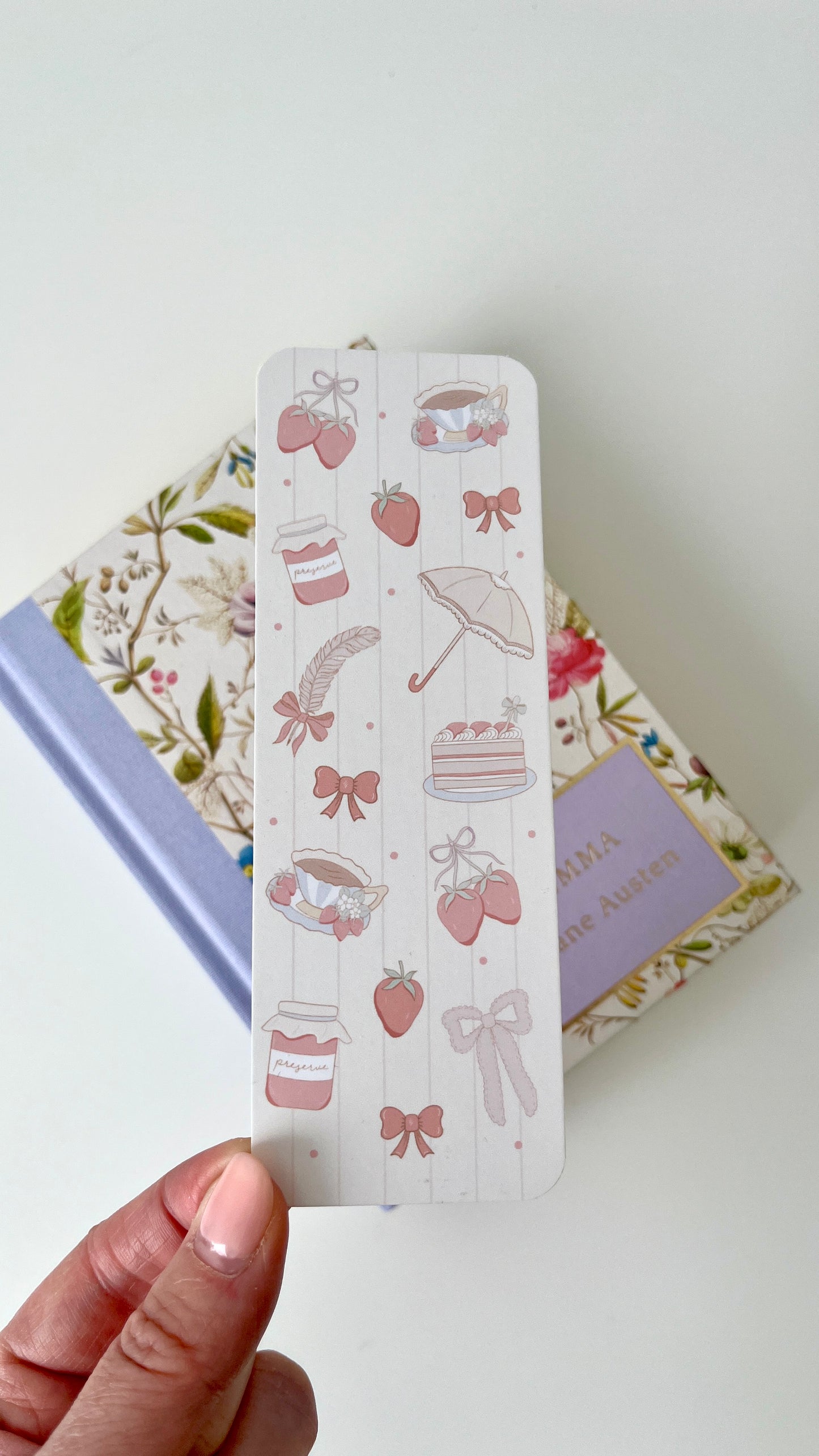 Strawberry Box Hill Picnic Bookmark