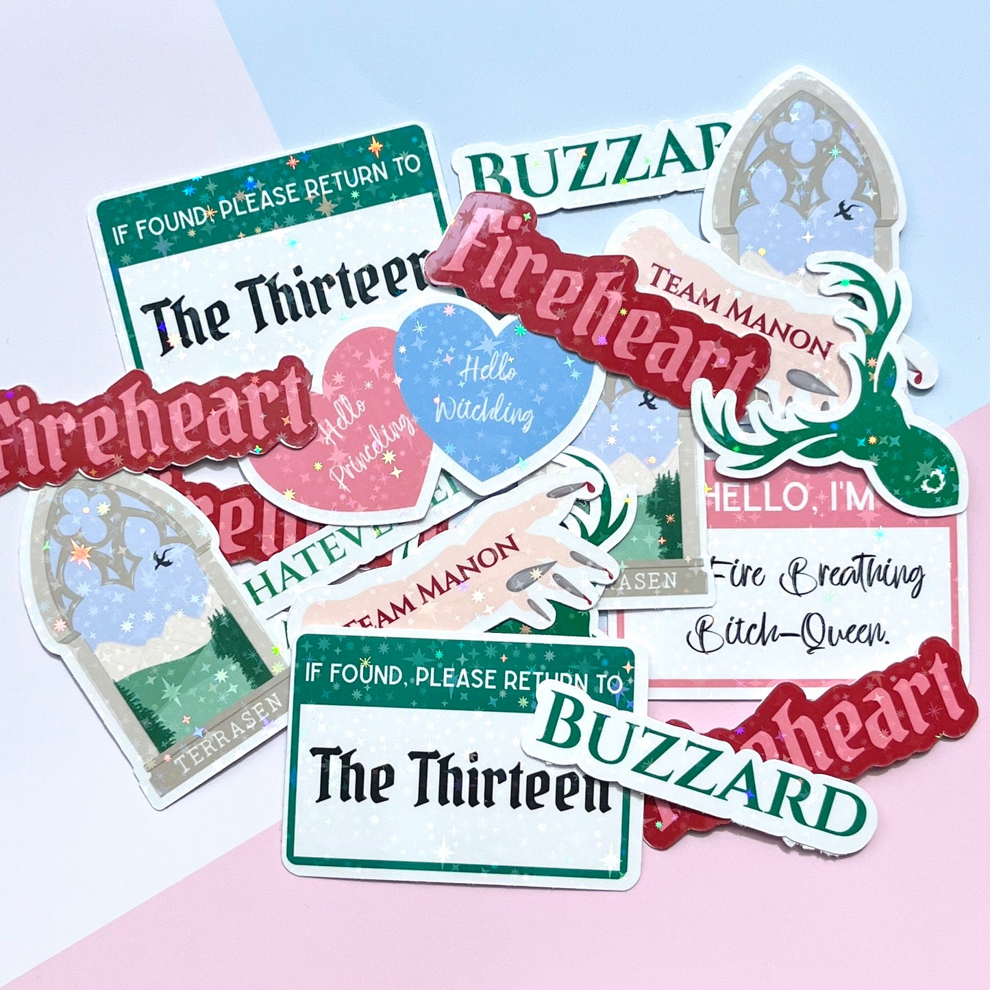 Fantasy Kingdom Sparkly Sticker Pack - SECONDS