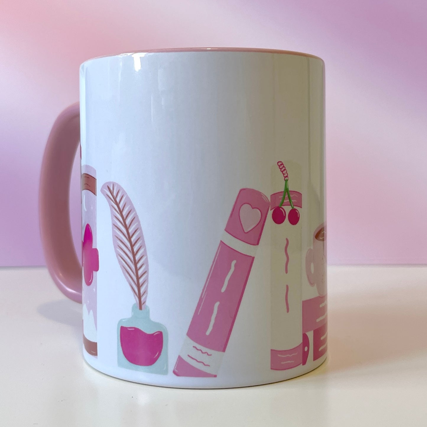 Pretty in Pink Bookish Mug - SECONDS