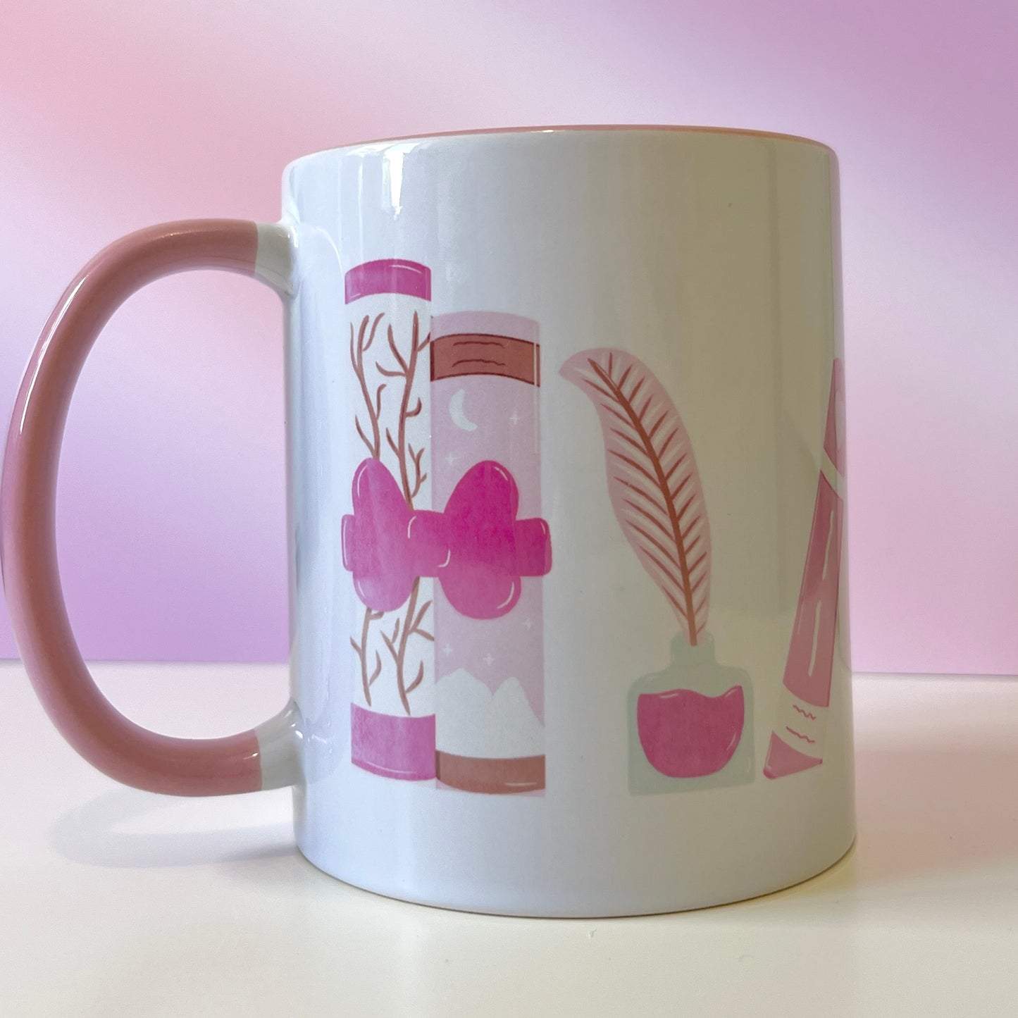 Pretty in Pink Bookish Mug - SECONDS