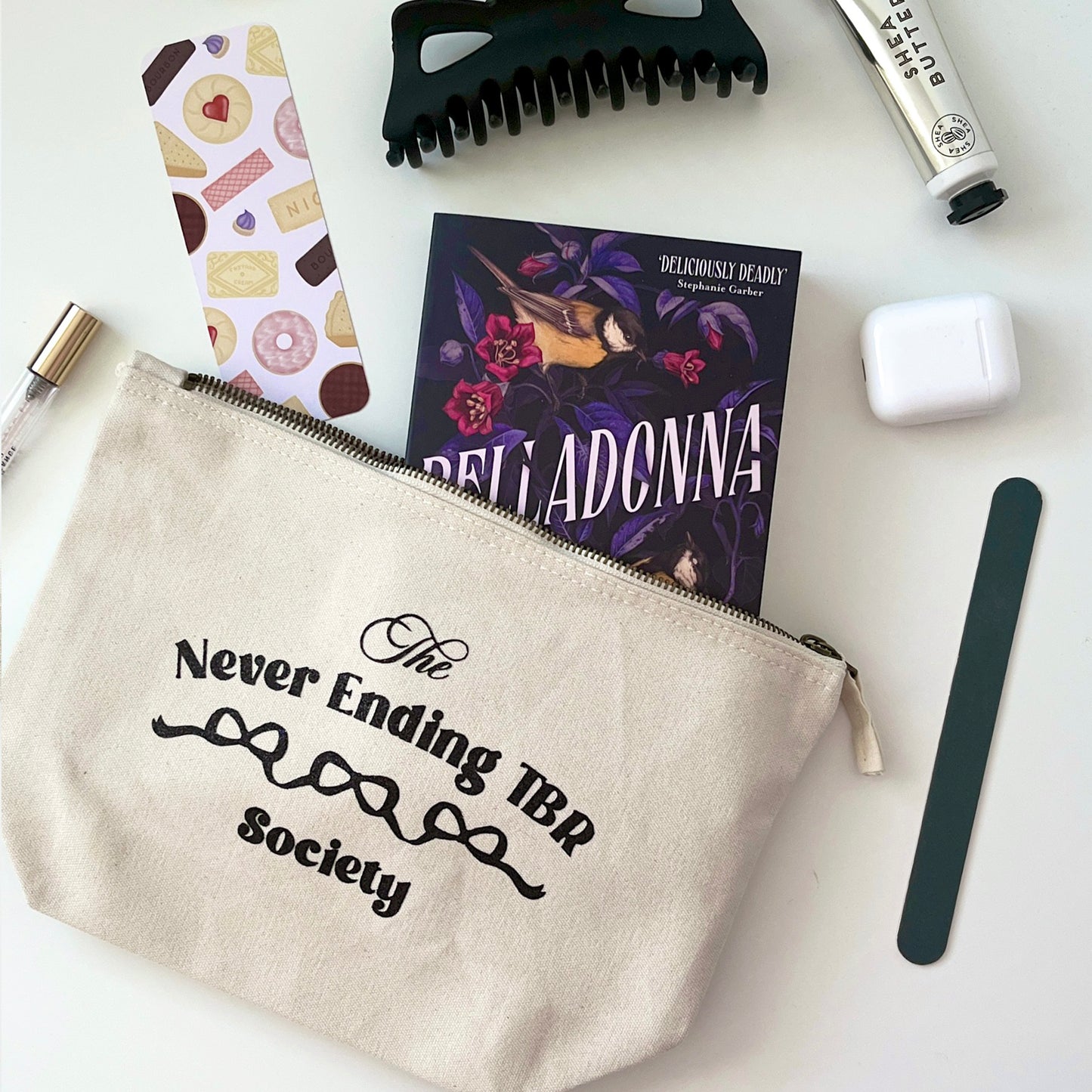 Never Ending TBR Society Accessory Pouch