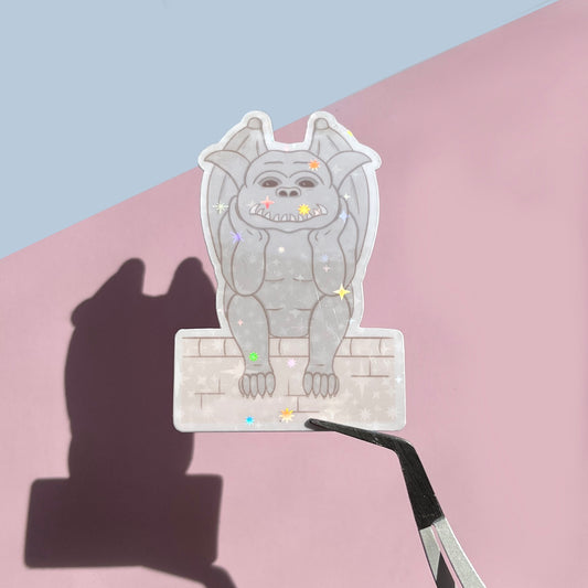 Gargoyle Sparkly Vinyl Sticker