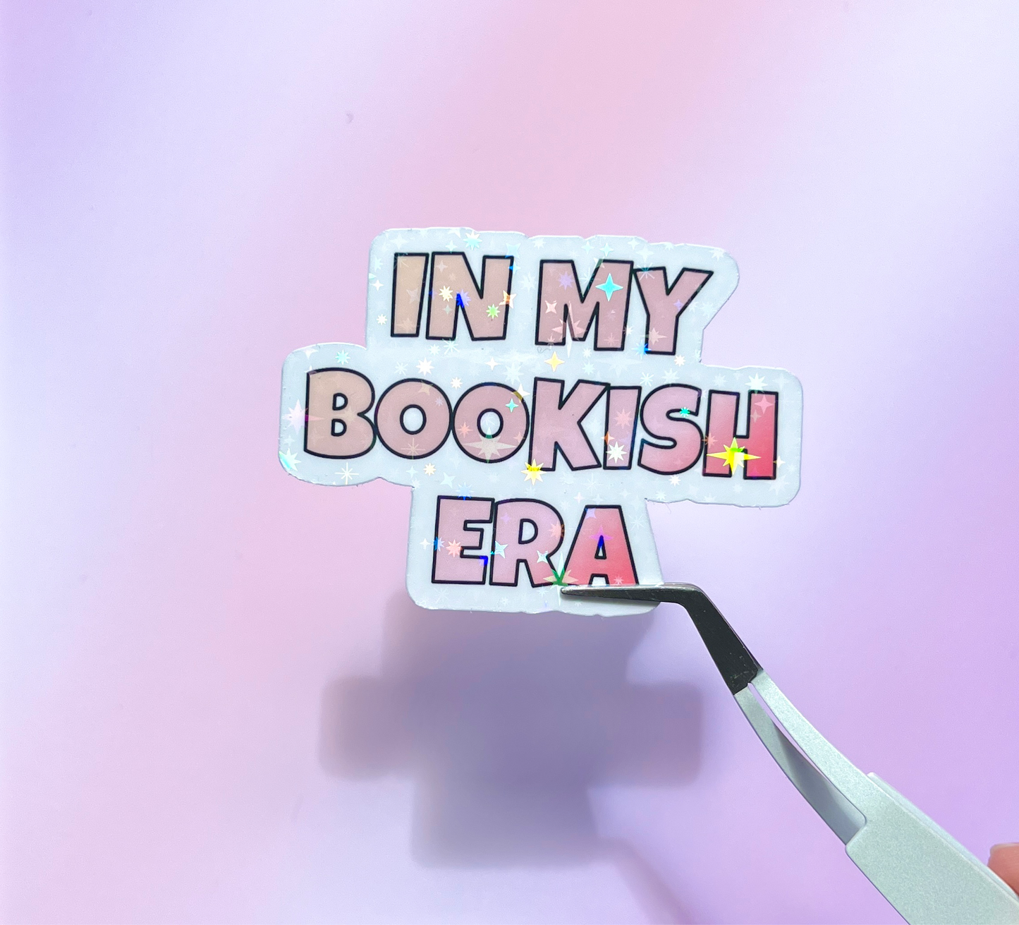 In My Bookish Era Sparkly Sticker