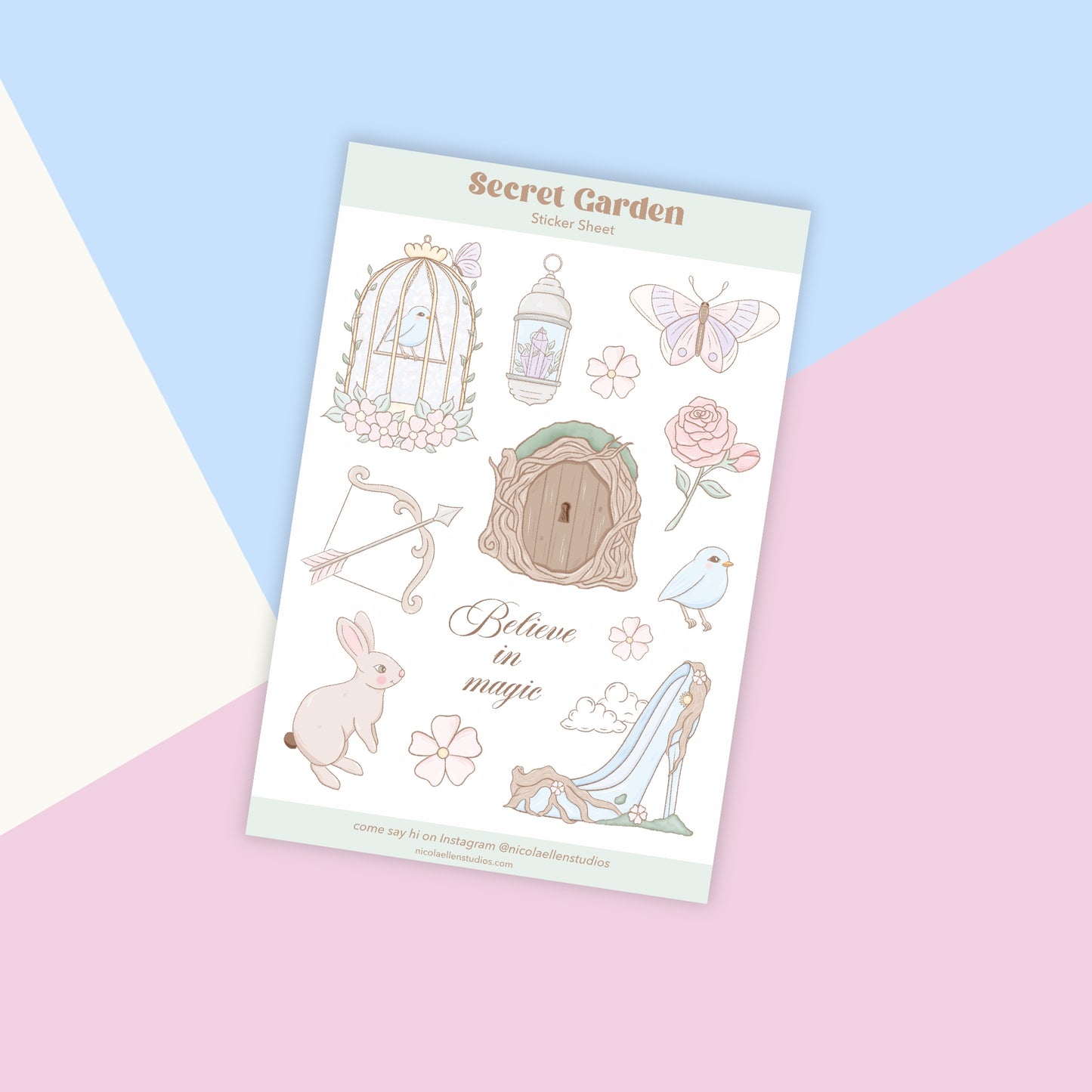 Secret Garden Sticker Sheet