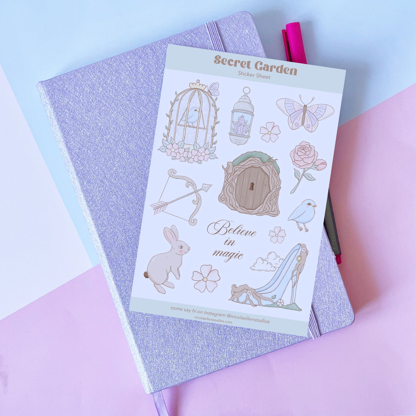 Secret Garden Sticker Sheet