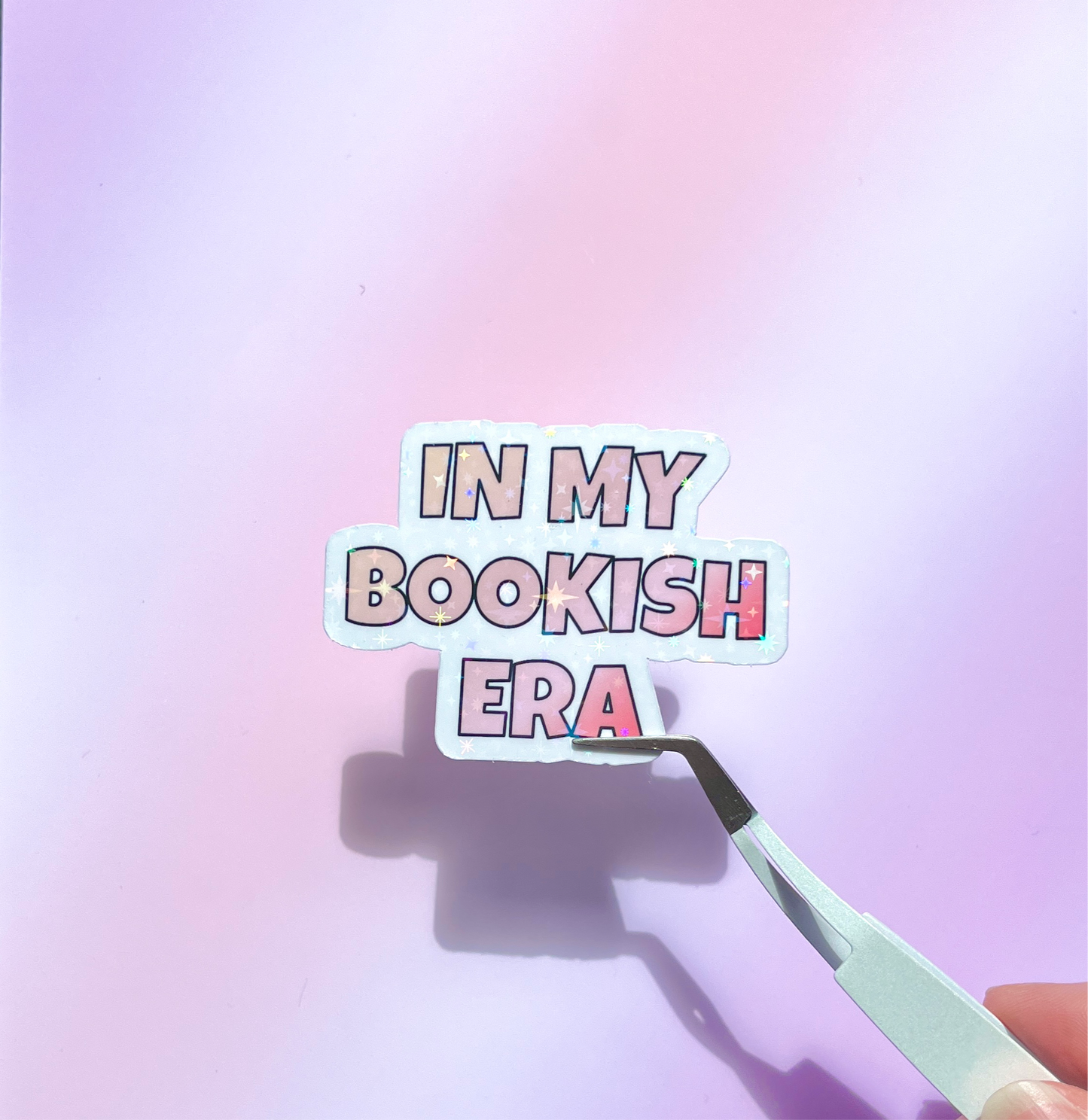 In My Bookish Era Sparkly Sticker