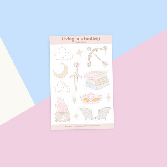 Fantasy Icons Sticker Sheet