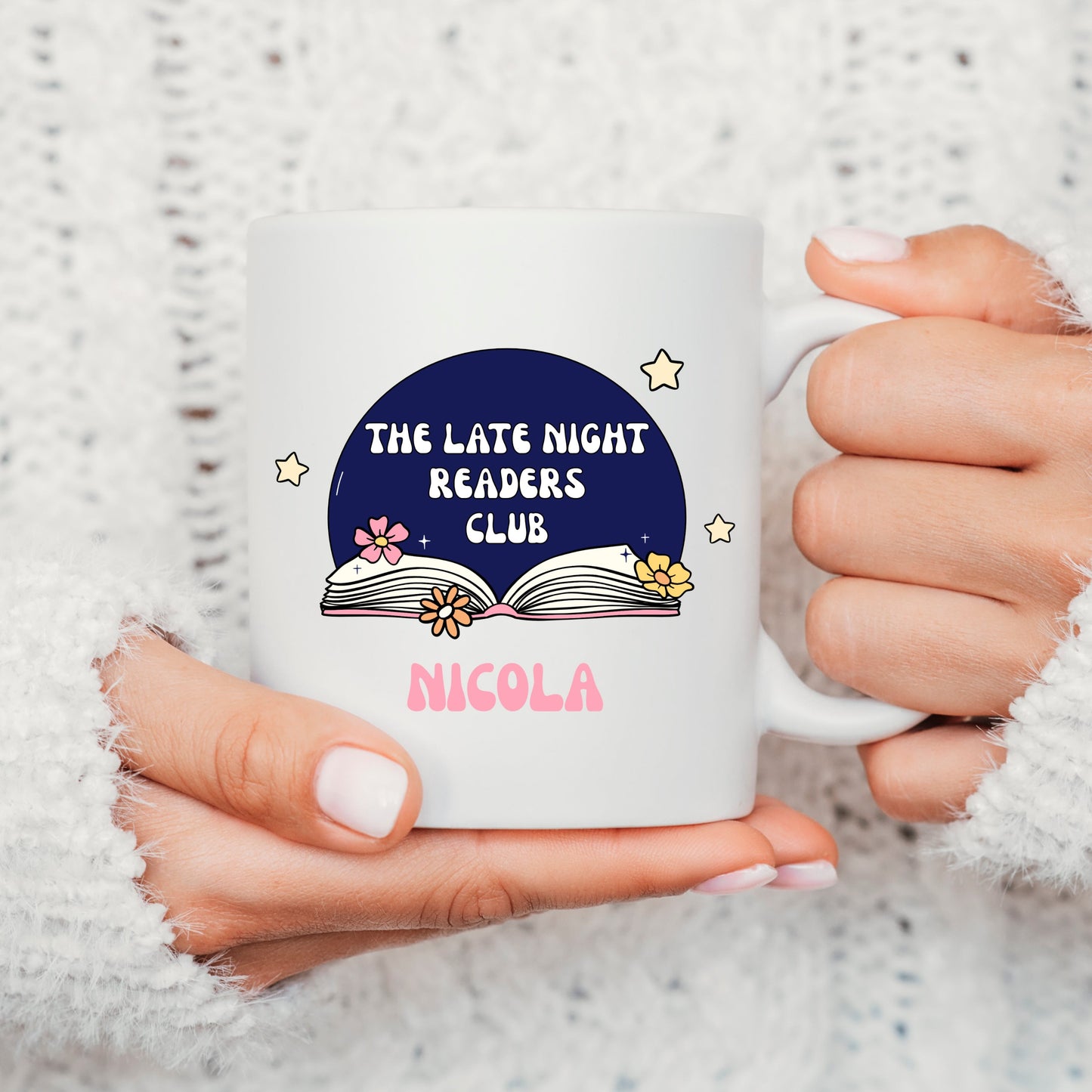 Personalised Late Night Readers Club Mug