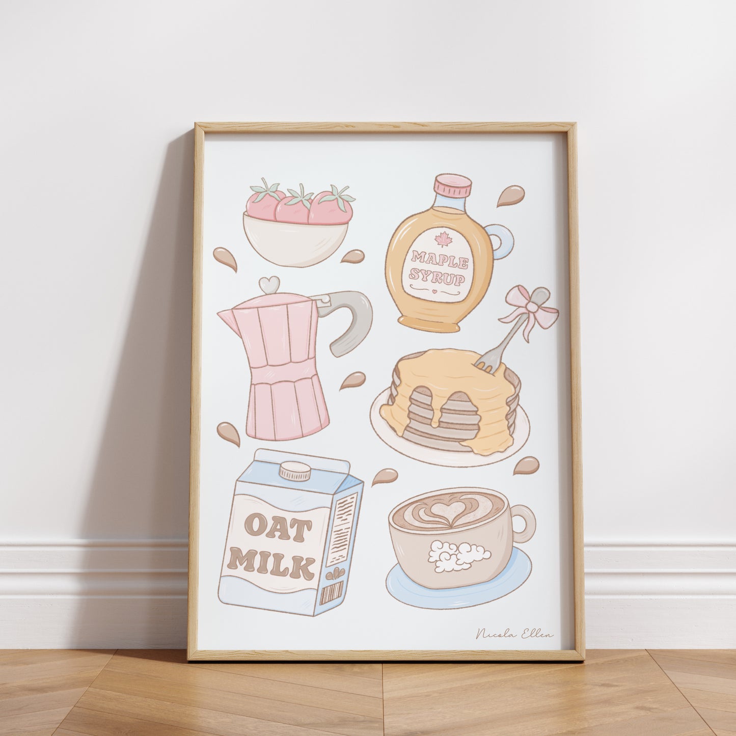 Pancakes & Coffee Art Print