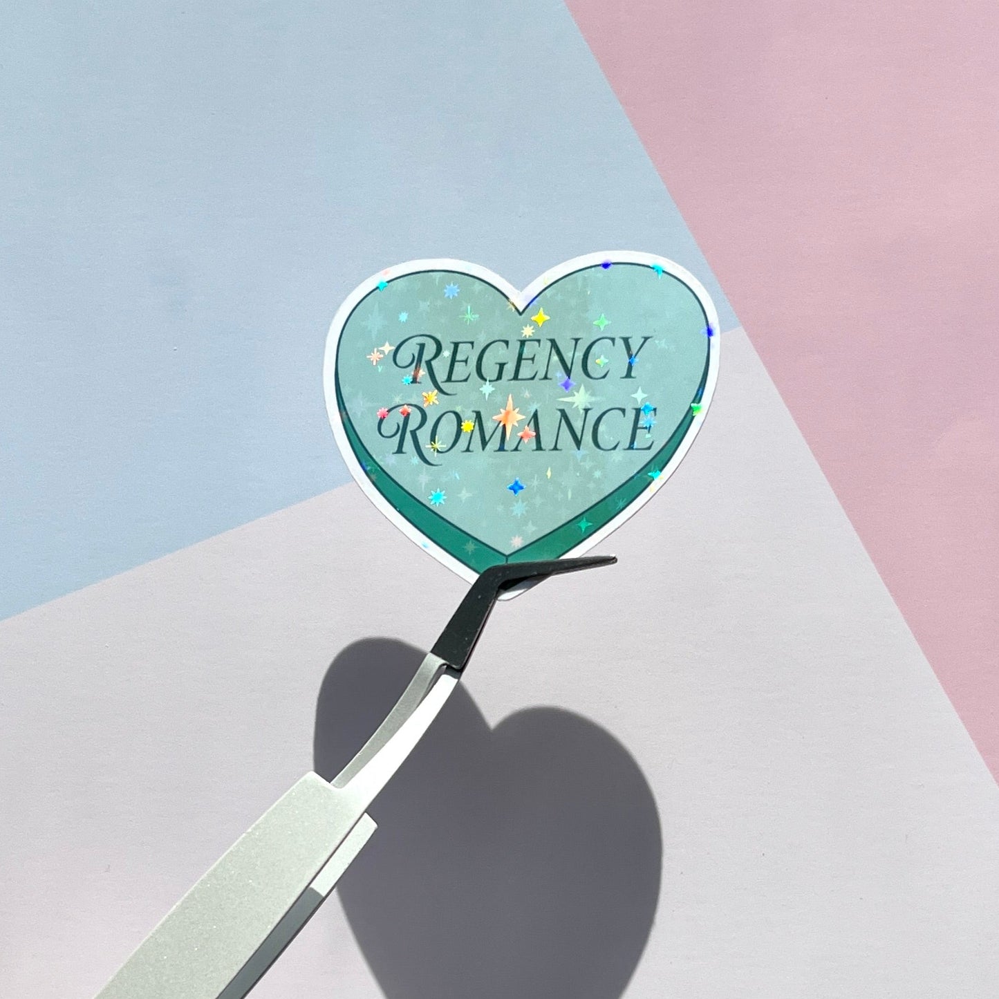 Candy Heart Book Tropes Sparkly Vinyl Sticker