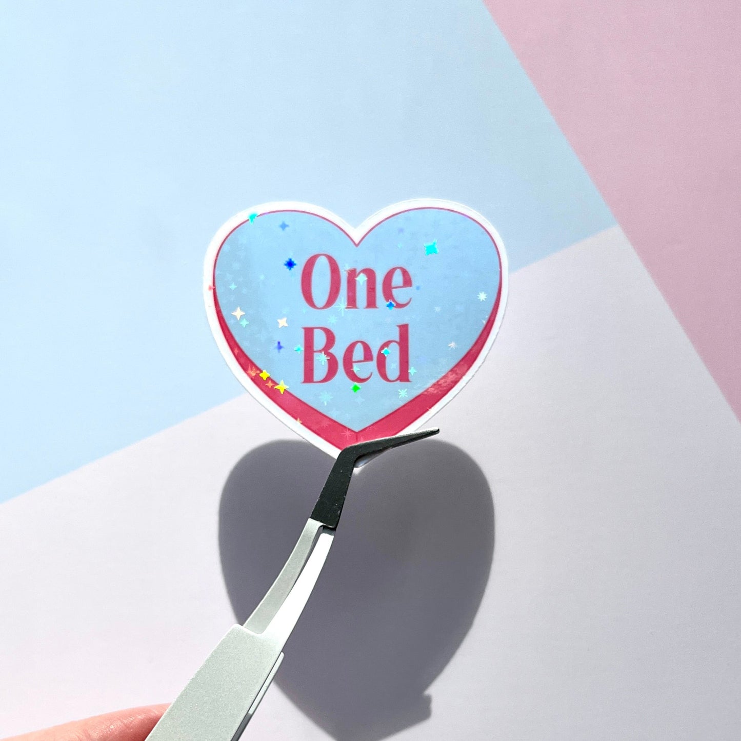 Candy Heart Book Tropes Sparkly Vinyl Sticker