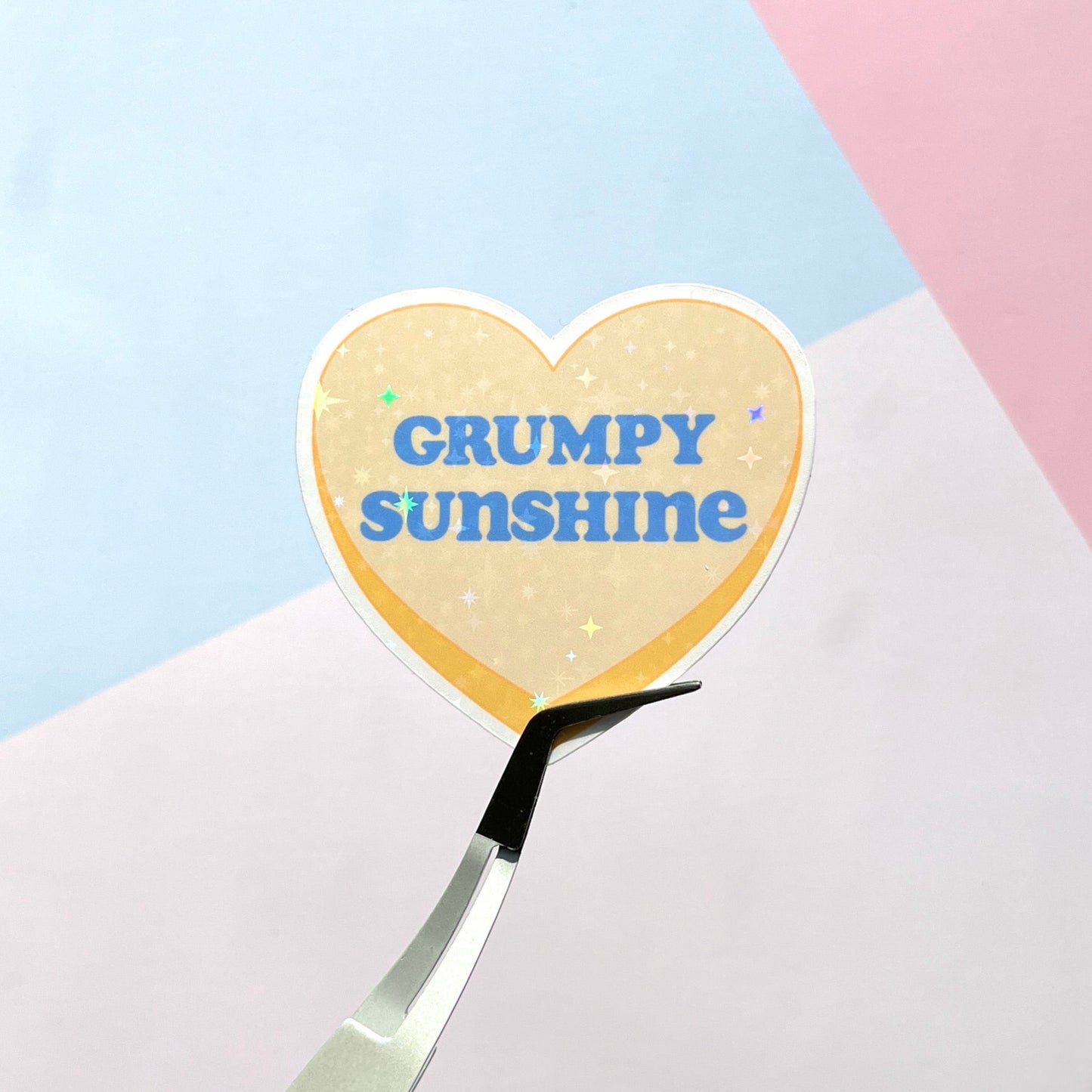 Candy Heart Book Tropes Sparkly Vinyl Sticker