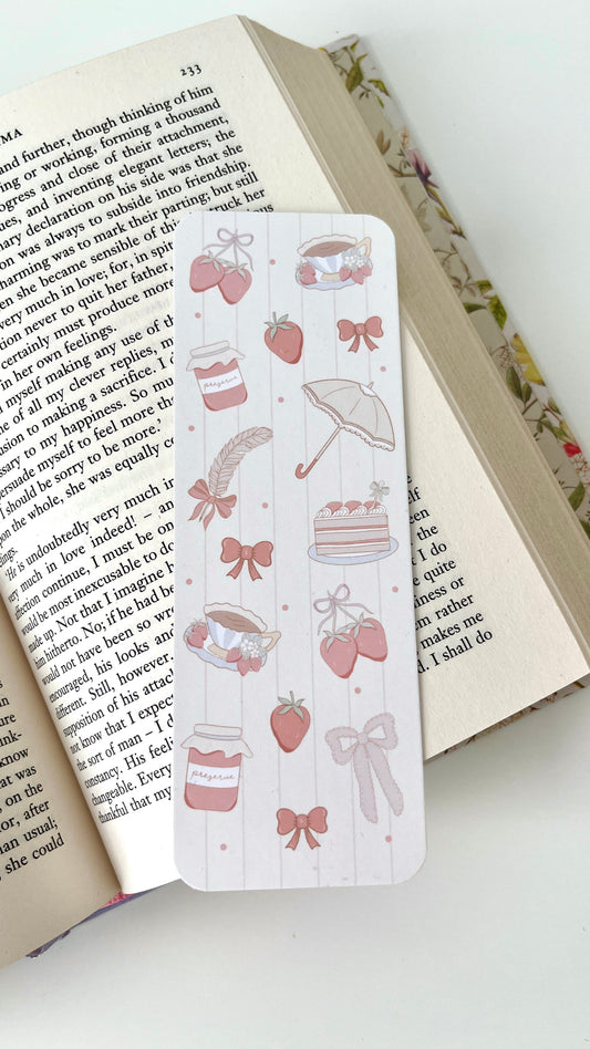 Strawberry Box Hill Picnic Bookmark
