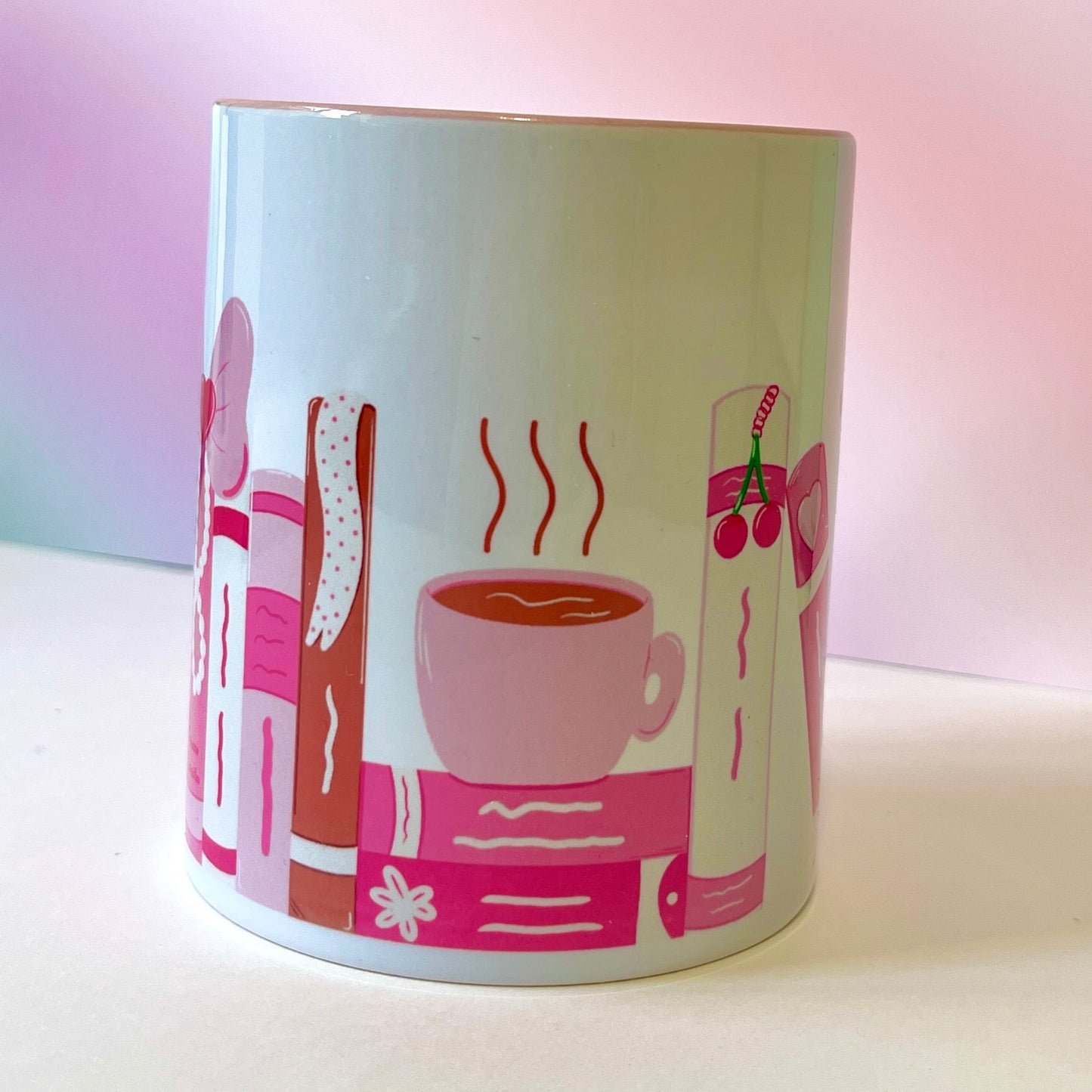 Pretty in Pink Bookish Mug