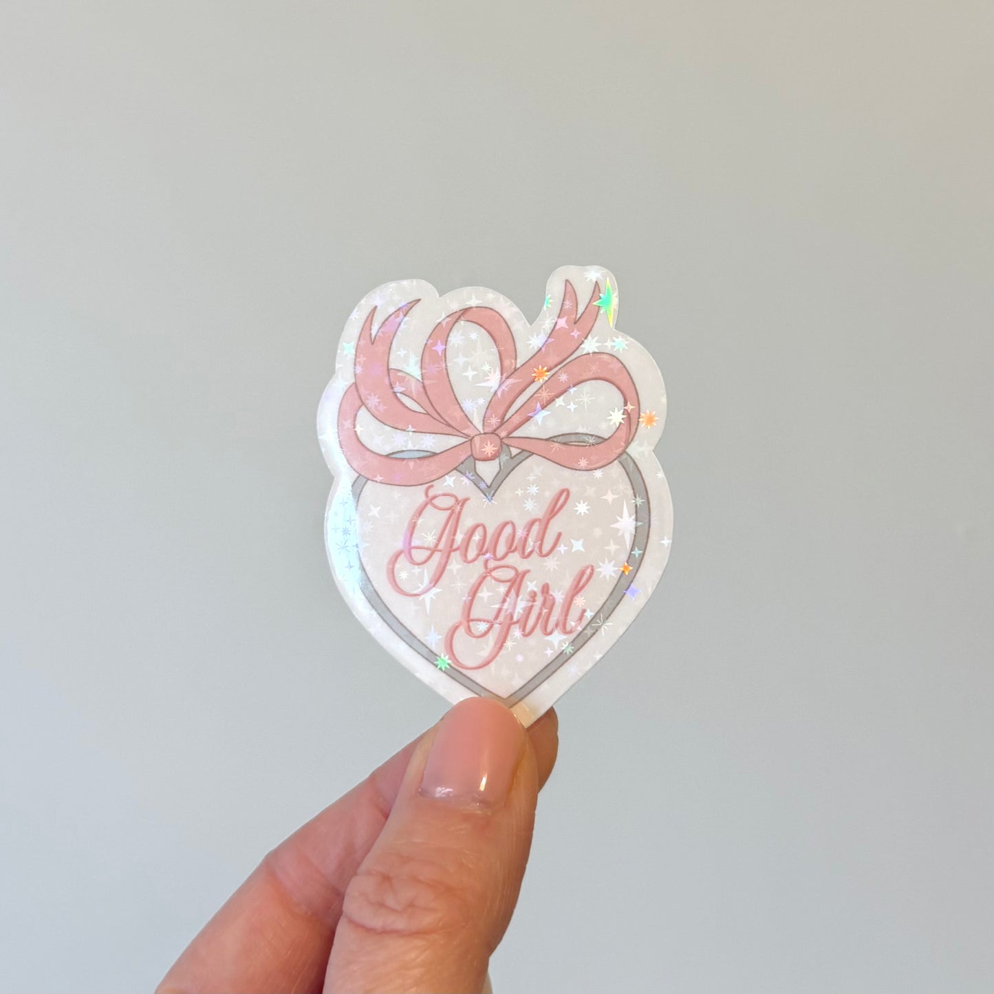 Good Girl Sparkly Vinyl Sticker