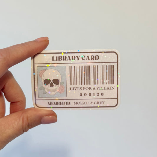 Dark Romance Membership Sparkly Vinyl Sticker