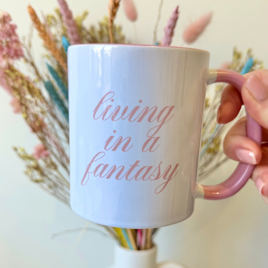 Living in a Fantasy Bookish Mug - SECONDS