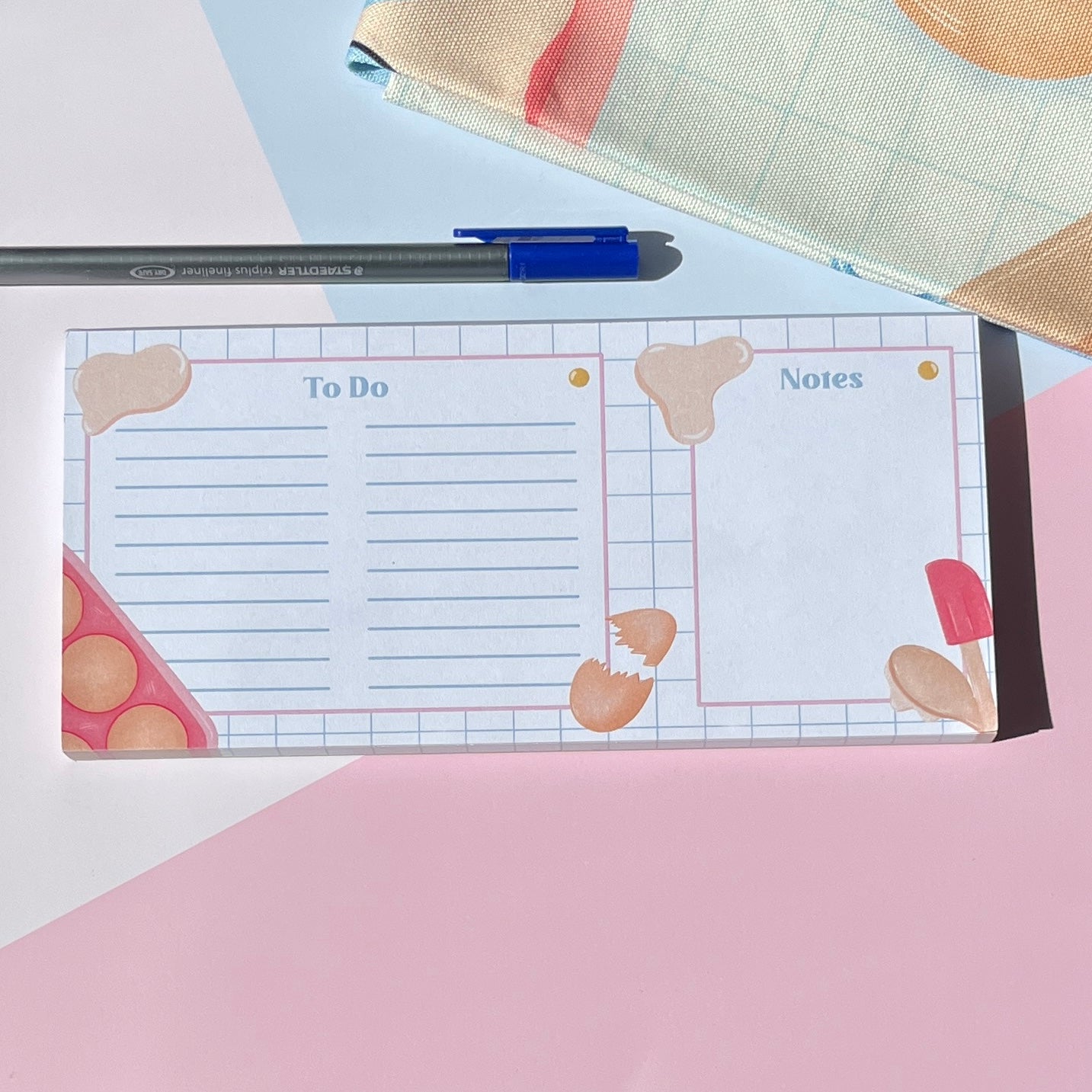 Bake Cake & Conquer To Do List Notepad -DL