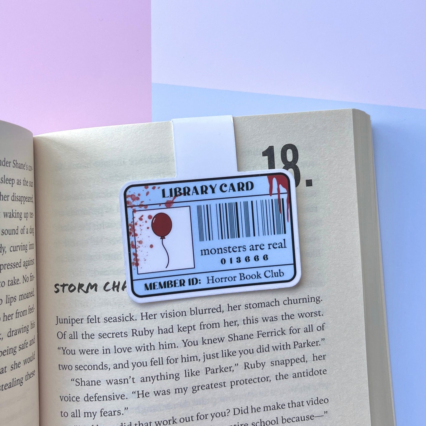 Horror Book Club Magnetic Bookmark