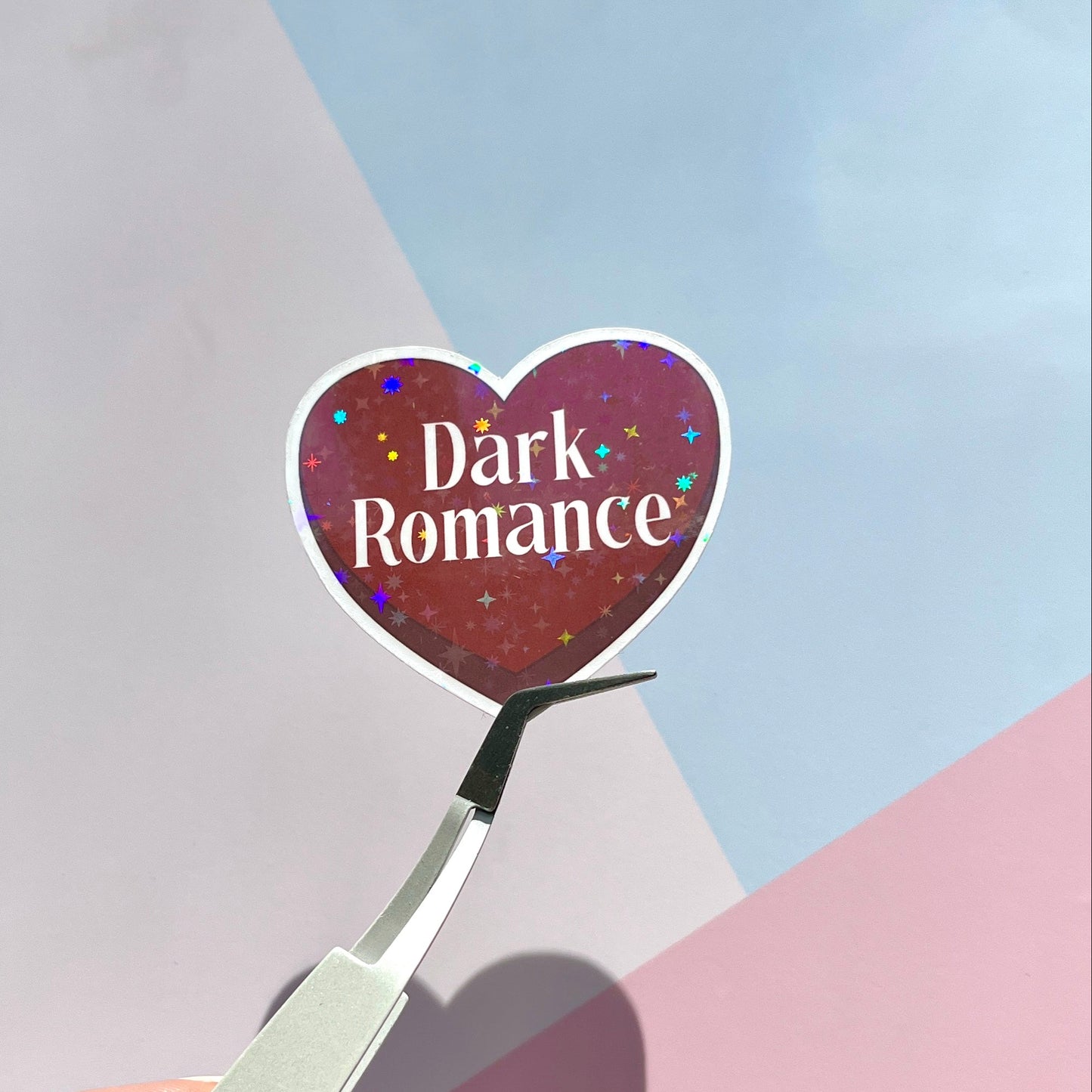 Candy Heart Book Tropes Sparkly Vinyl Sticker