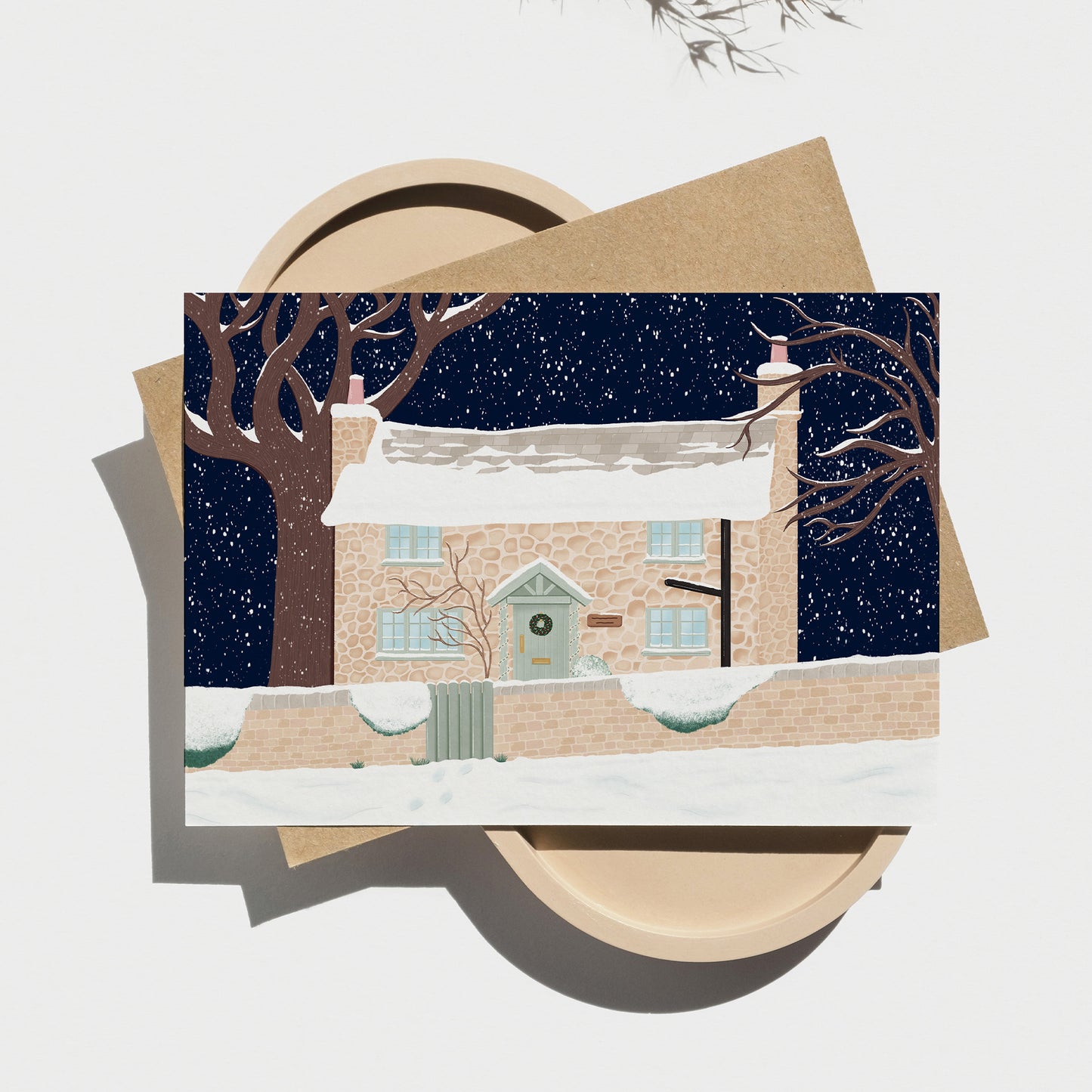 The Holiday Cottage Greeting Card