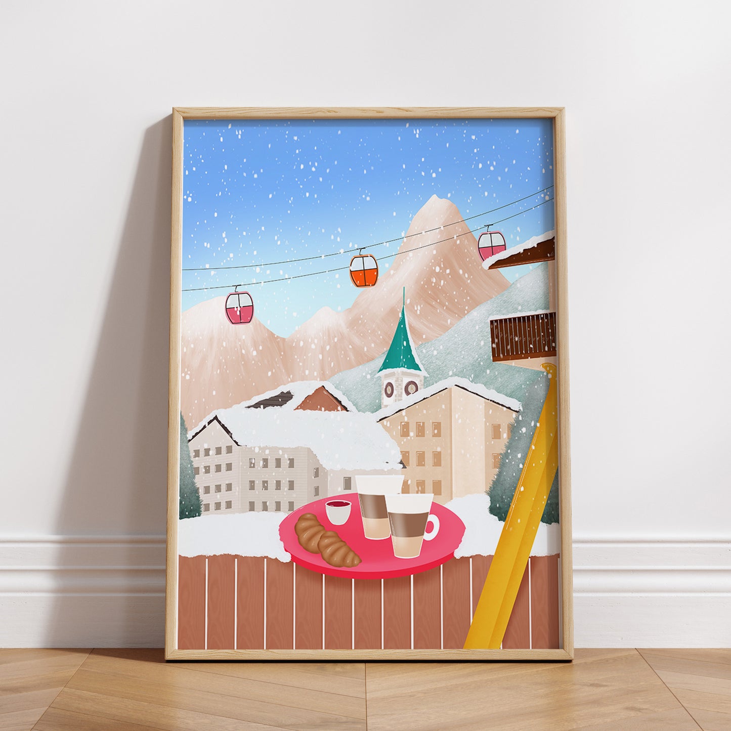 Zermatt in Winter - Switzerland Destination Print