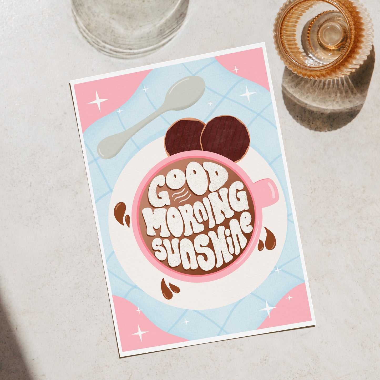 Good Morning Sunshine Coffee Cup Print