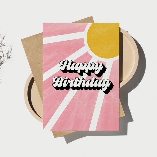 Happy Birthday Sunshine Card